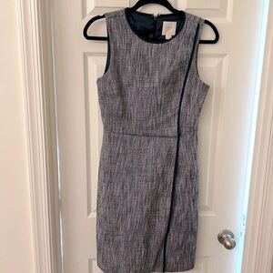 J.Crew Sheath dress in navy blue tweed 2